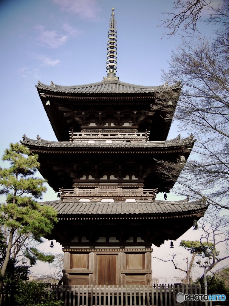 三溪園・旧燈明寺三重塔
