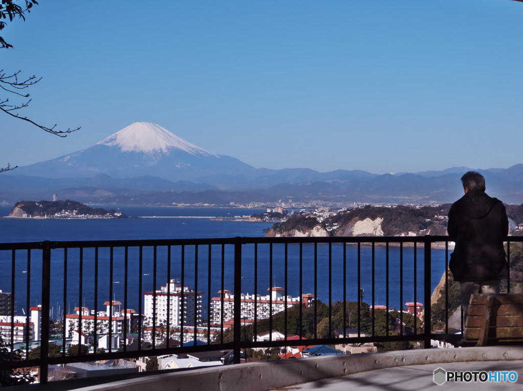 逗子・披露山公園からの富士山
