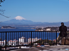 逗子・披露山公園からの富士山