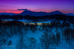 黎明小野川湖