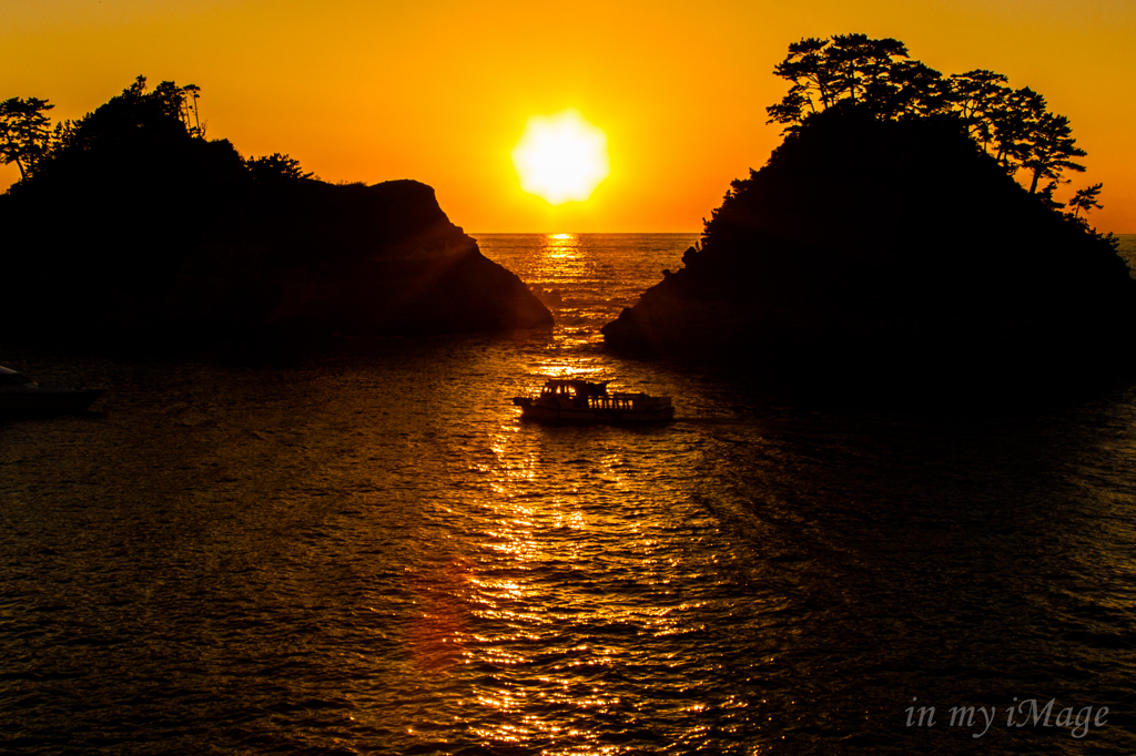 堂ヶ島夕景