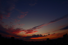 西の空