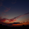 西の空