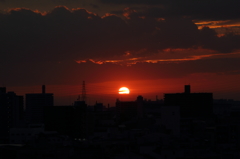 西の空
