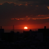 西の空