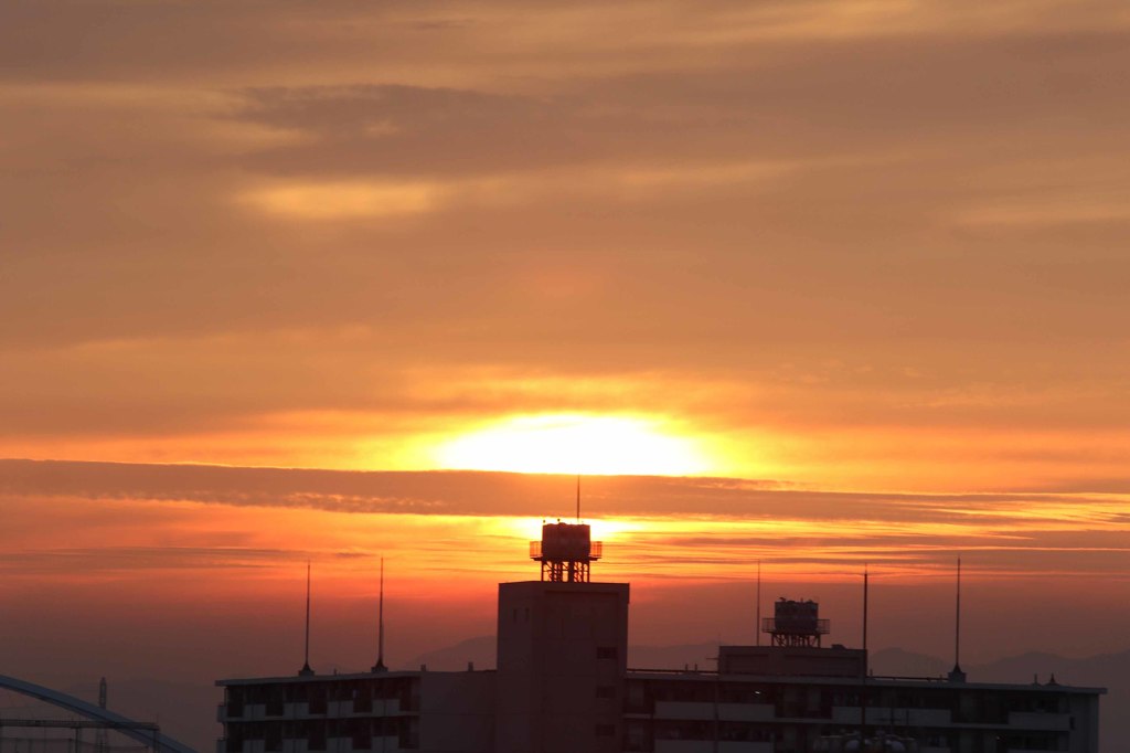 西の空