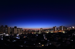 西の空