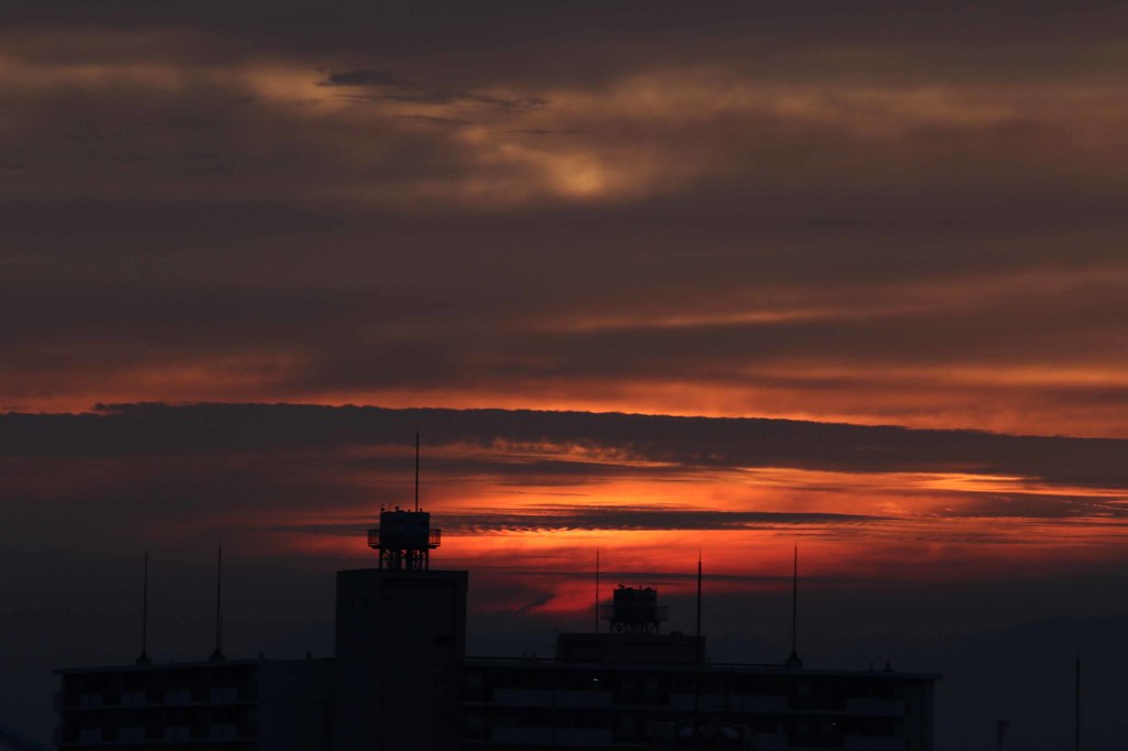 西の空