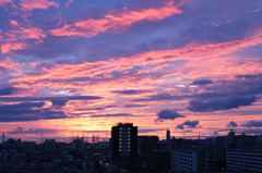 西の空