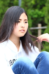 髪
