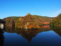 神龍湖の朝