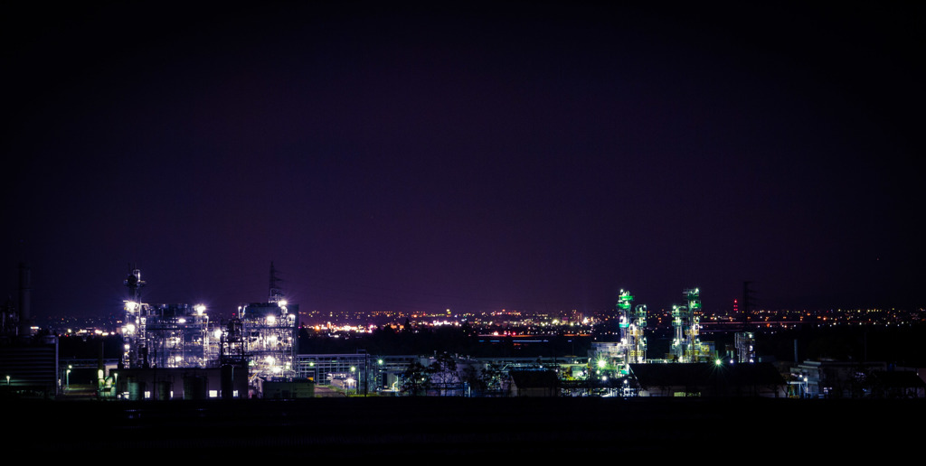 Inpex南長岡ガス田 と 長岡の夜景 By Junya Id 写真共有サイト Photohito