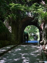 鎌倉文学館の小道