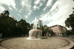Alte Oper前の噴水