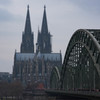 ケルン大聖堂と橋　望遠