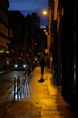 パリの夜道