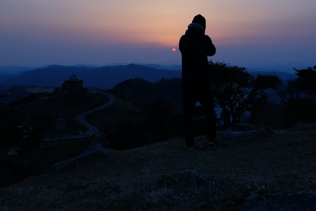 大野山 夕景