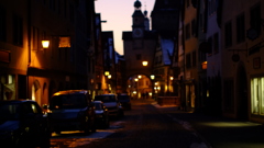 黄昏の街角
