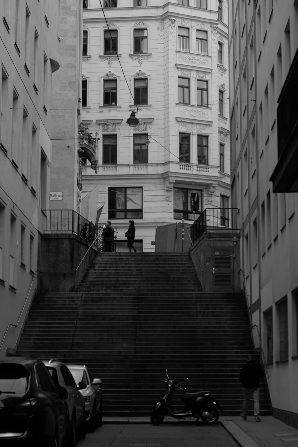 ウィーン 階段のある通り