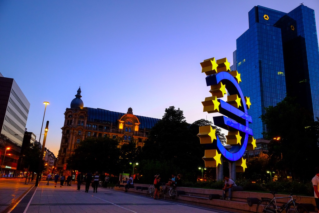 欧州金融街のシンボル
