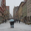 雪の街の相合傘