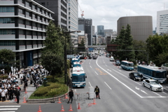 終戦記念日、夏の九段。