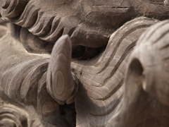 山門の象（獏？）