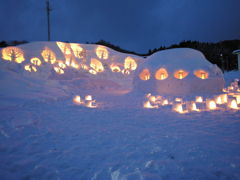 オールドコンデジで雪あかり