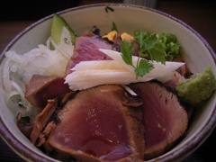 鰹の漬け丼