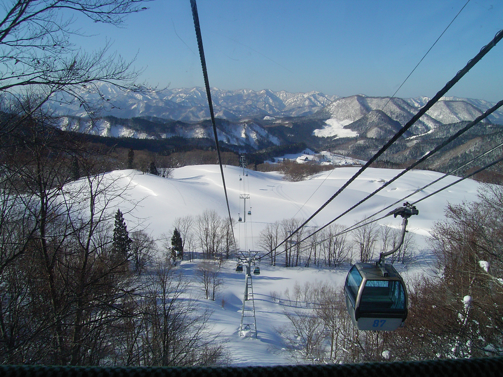ゴンドラから雪景色500万画素