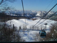 ゴンドラから雪景色500万画素