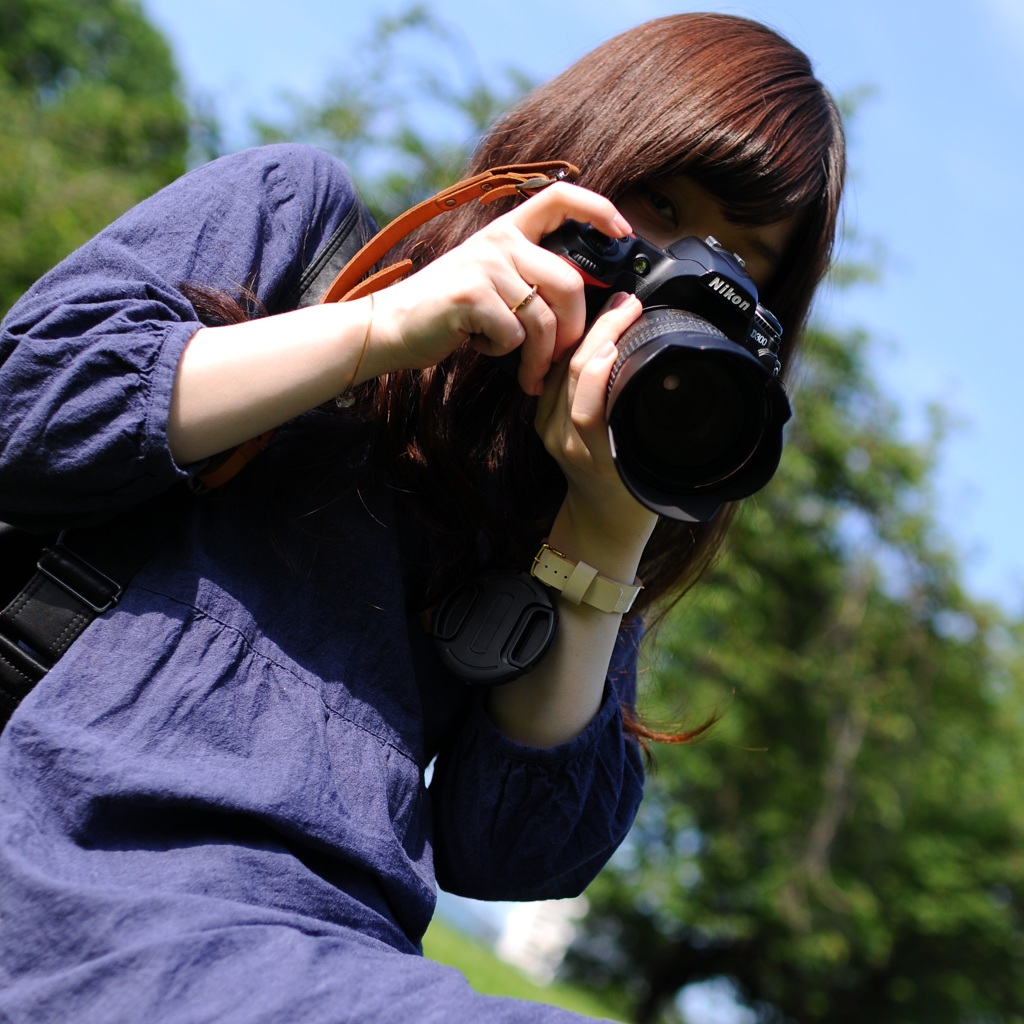 彼女、初めての一眼レフ
