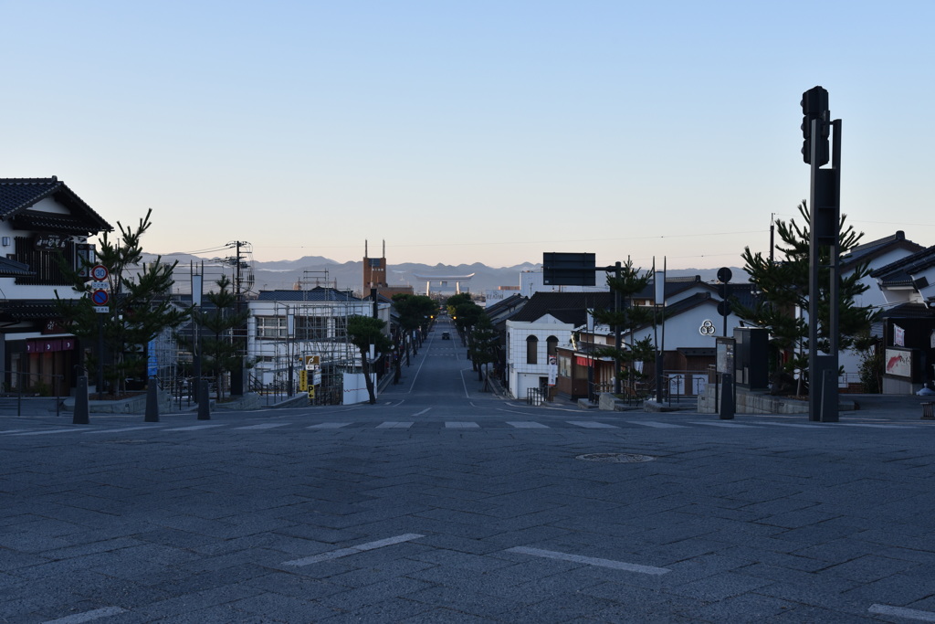 出雲大社　神門通り？の大鳥居