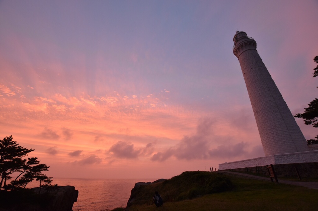 夕焼け灯台