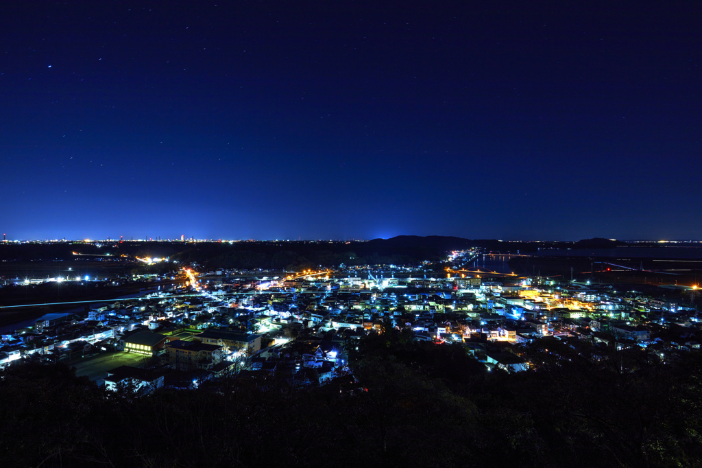 田舎の夜景