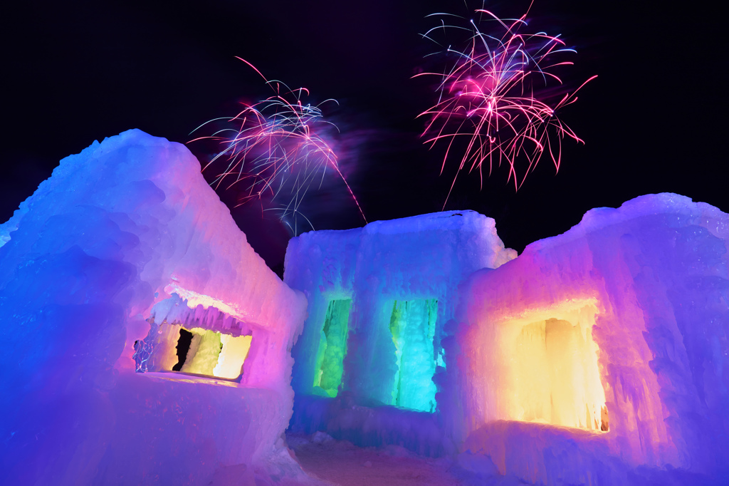 雪まつりの夜