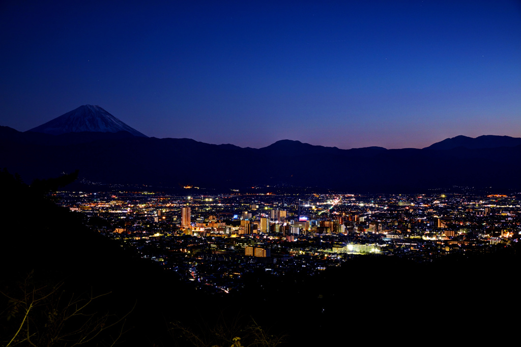 甲府の夜景