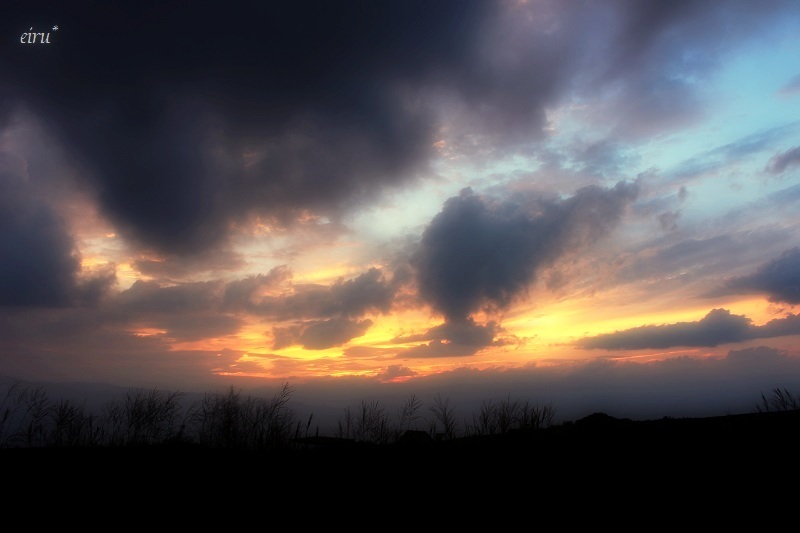 高ボッチ高原の夕焼け