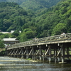 夏の渡月橋