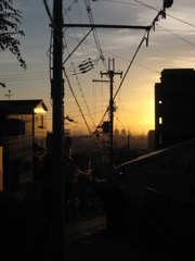 炎天夕刻…いつもの帰り道