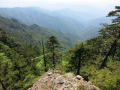 釈迦ヶ岳－孔雀岳 　釈迦ヶ岳山頂