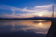 滋賀の夕焼け