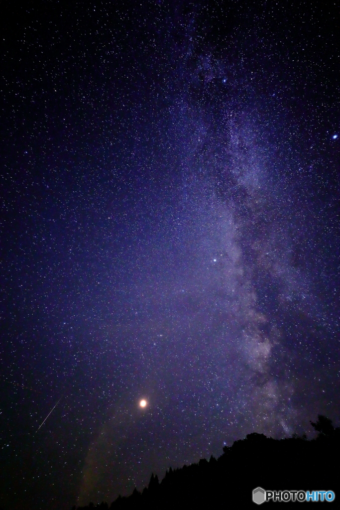 流星・火星・天の川