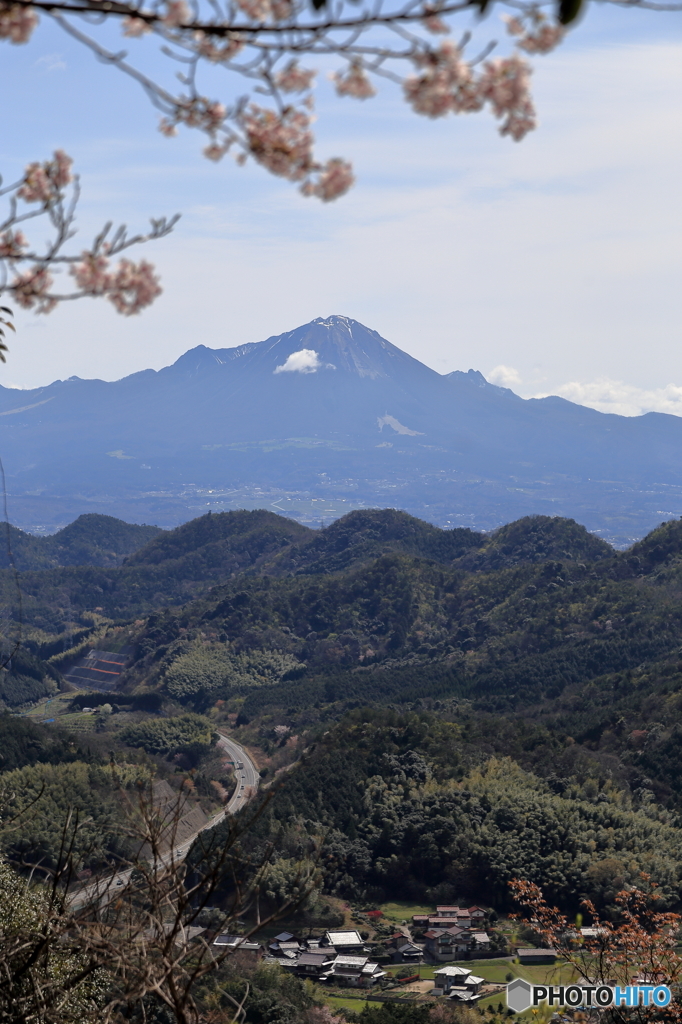 清水山から見た伯耆富士