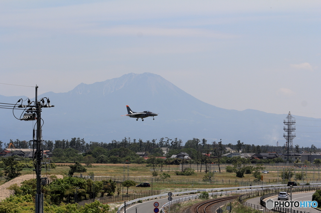 T-4と伯耆富士