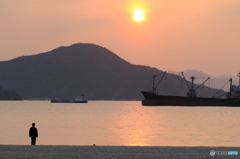 瀬戸内の夕日