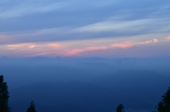 比叡山から見た山々