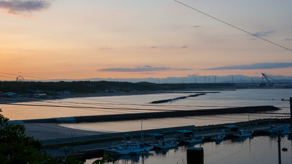 阿字ヶ浦の夕暮れ