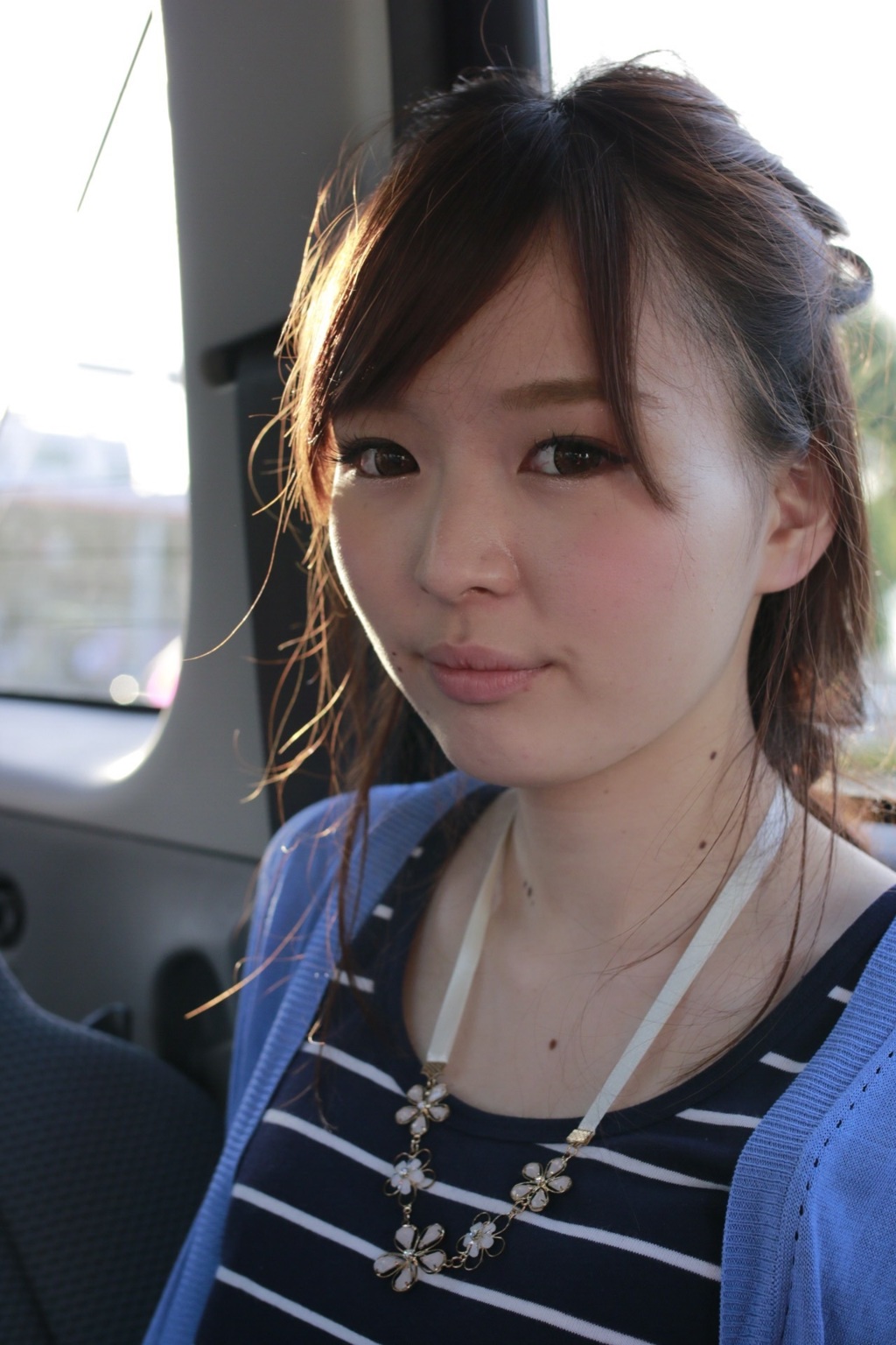 backlighting  into  the  car.