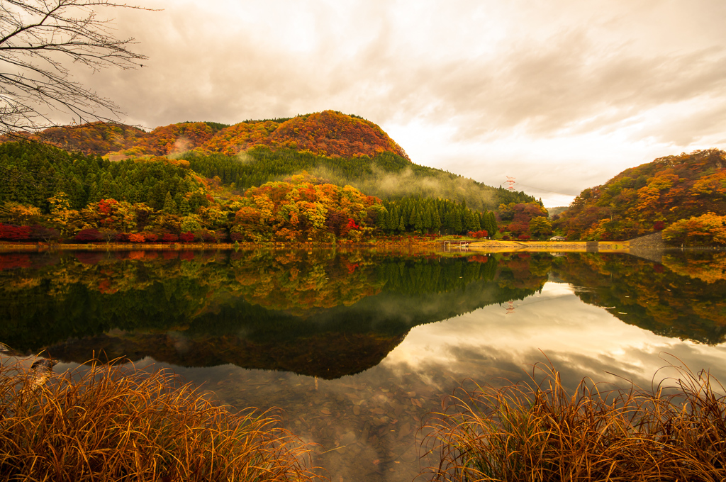 碓氷湖の紅葉②